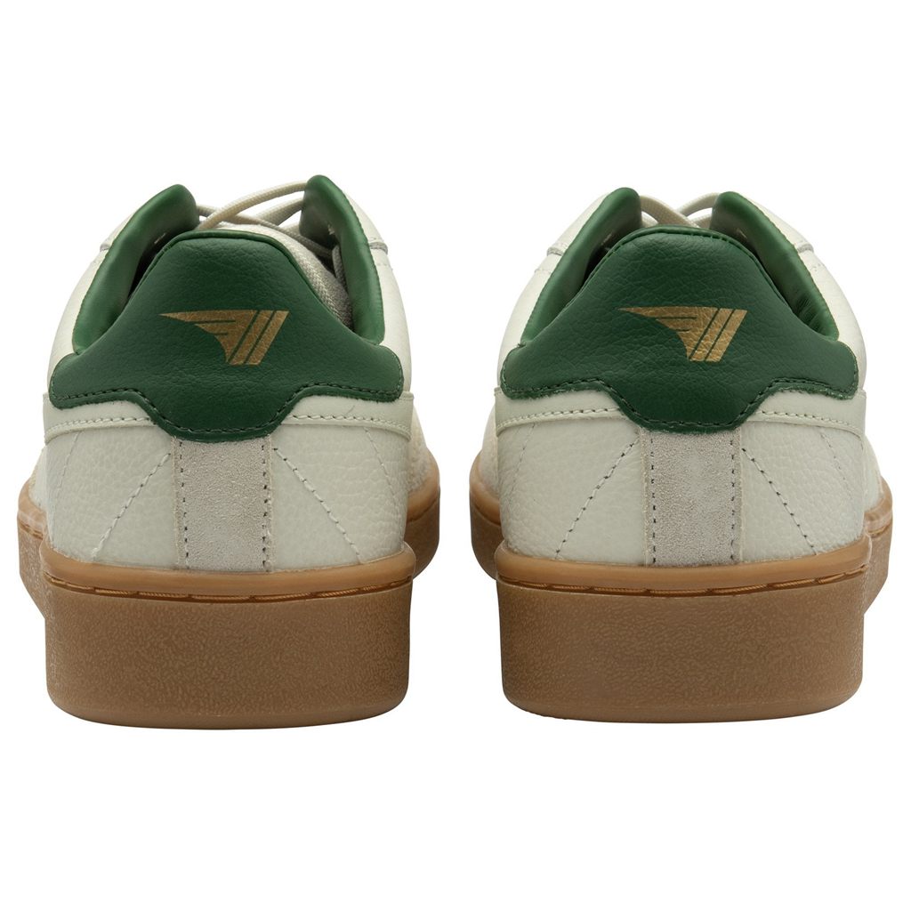 Gola Classics Contact Leather Sneakers Bílé Zelene CZ | IASW-46203