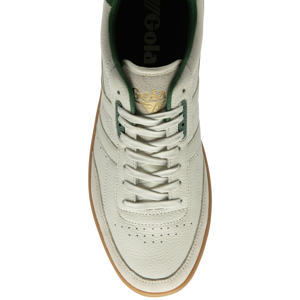 Gola Classics Contact Leather Sneakers Bílé Zelene CZ | IASW-46203