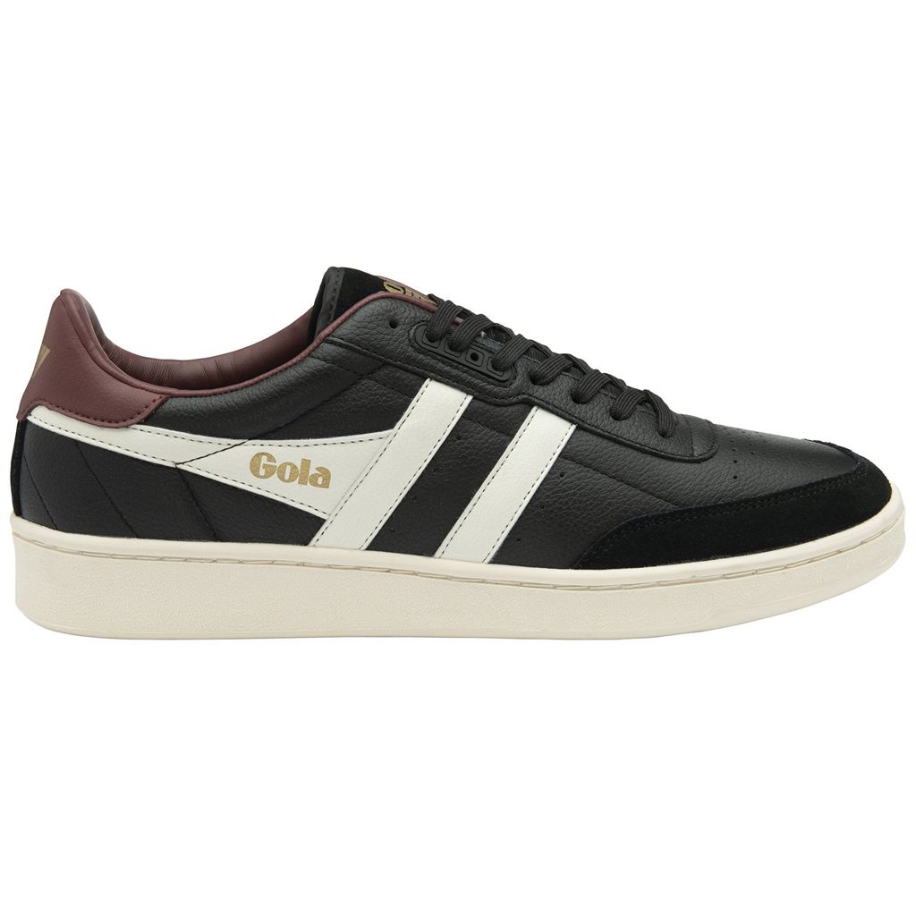 Gola Classics Contact Leather Sneakers Černé Bílé Vínové CZ | RDWX-03691