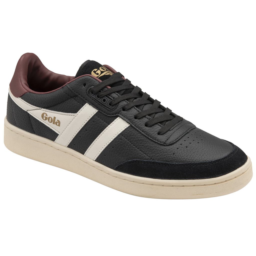 Gola Classics Contact Leather Sneakers Černé Bílé Vínové CZ | RDWX-03691