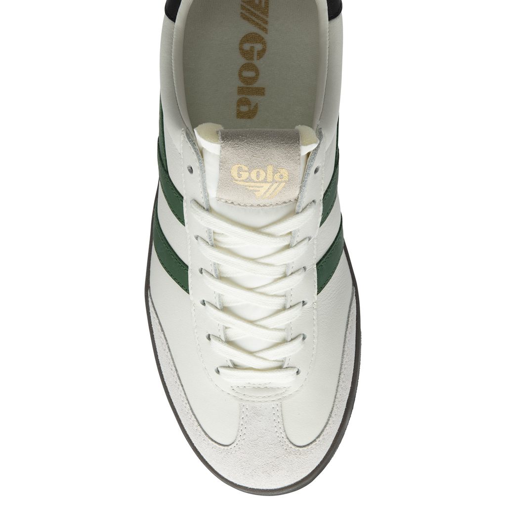 Gola Classics Cyclone Leather Sneakers Bílé Černé Tmavě CZ | OIFB-20719