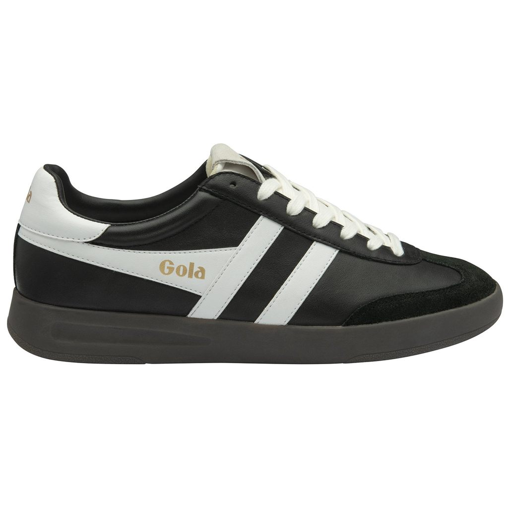Gola Classics Cyclone Leather Sneakers Černé Bílé Tmavě CZ | YVXO-76512