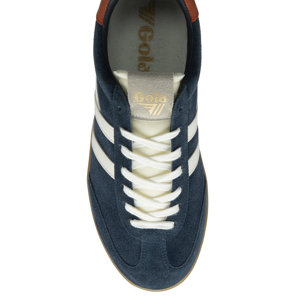 Gola Classics Cyclone Sneakers Tmavě Blankyt Bílé Oranžové CZ | DHGR-14037