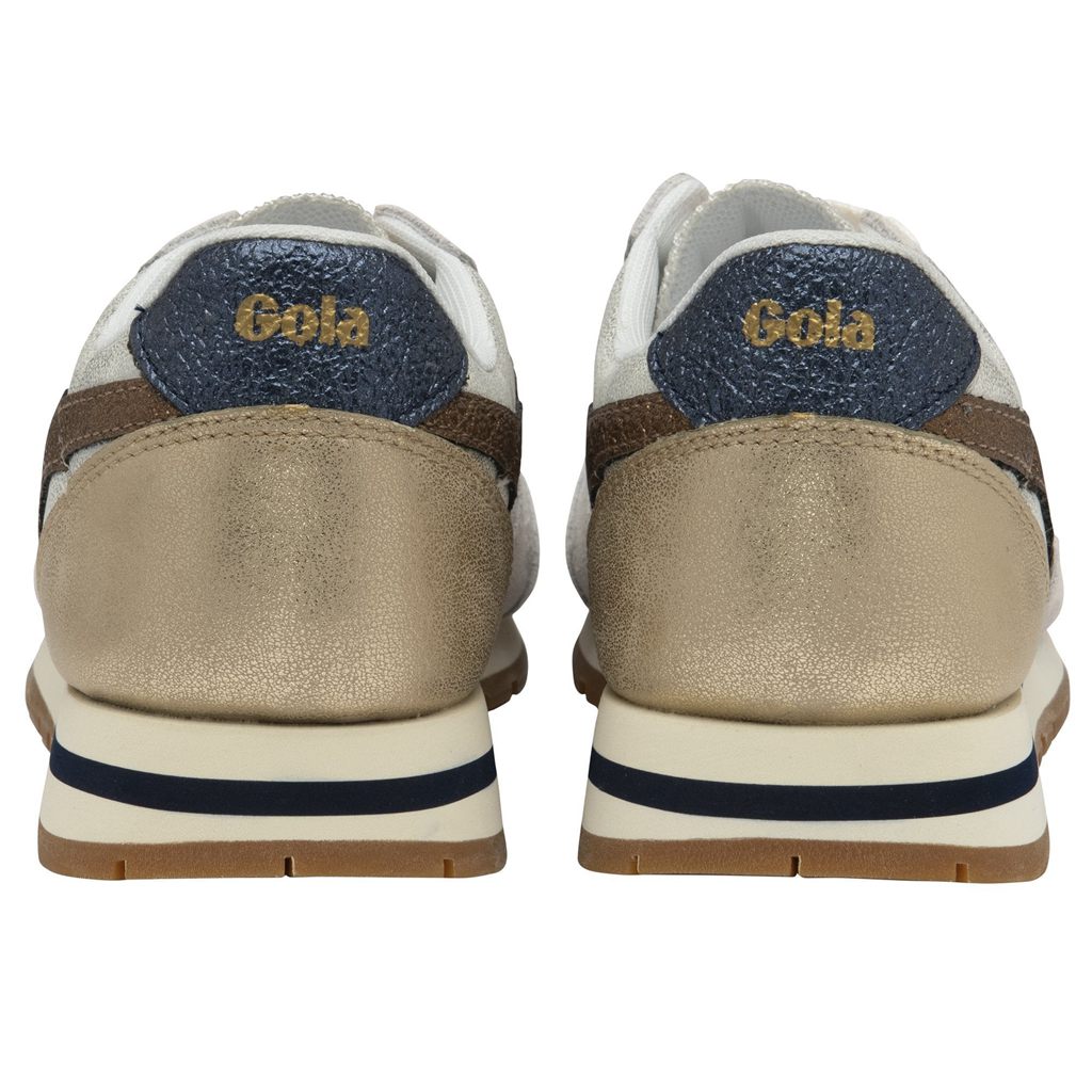 Gola Classics Daytona Blaze Sneakers Bílé Měď Tmavě Blankyt CZ | HGFU-59647