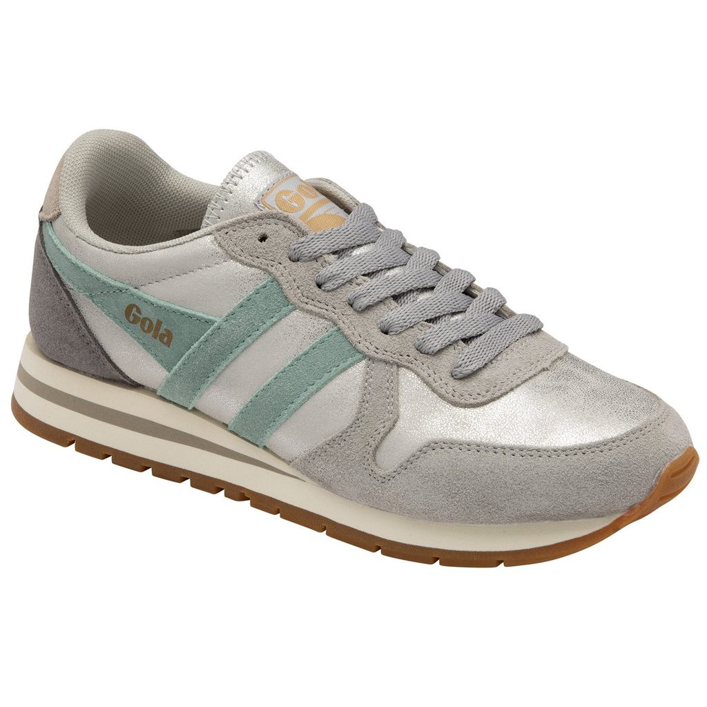 Gola Classics Daytona Blaze Sneakers Stříbrné Zelene Šedé CZ | BSPU-90325