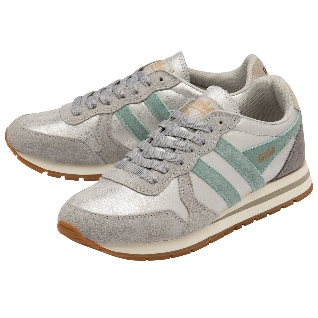 Gola Classics Daytona Blaze Sneakers Stříbrné Zelene Šedé CZ | BSPU-90325
