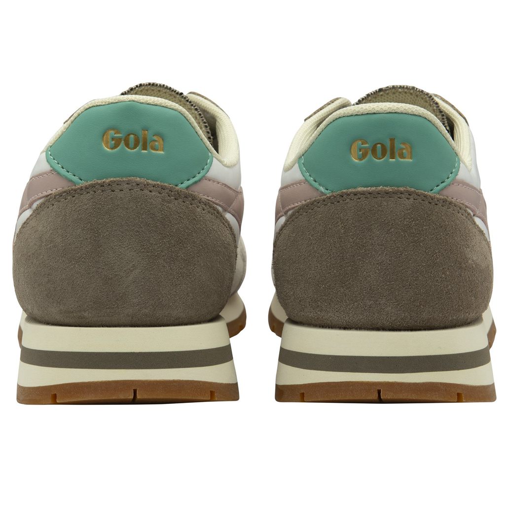 Gola Classics Daytona Chute Sneakers Bílé Růžové CZ | ETKI-73419