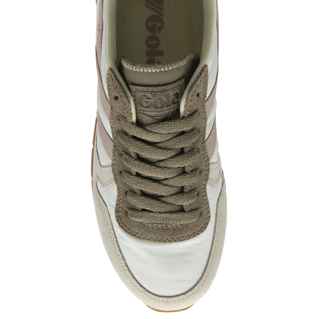 Gola Classics Daytona Chute Sneakers Bílé Růžové CZ | ETKI-73419