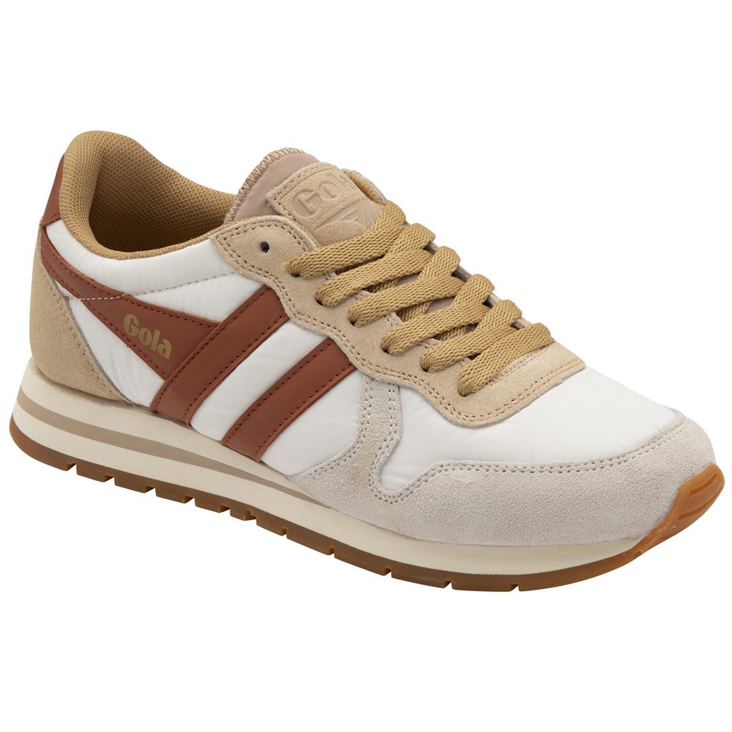 Gola Classics Daytona Chute Sneakers Bílé Oranžové CZ | BQYS-52409
