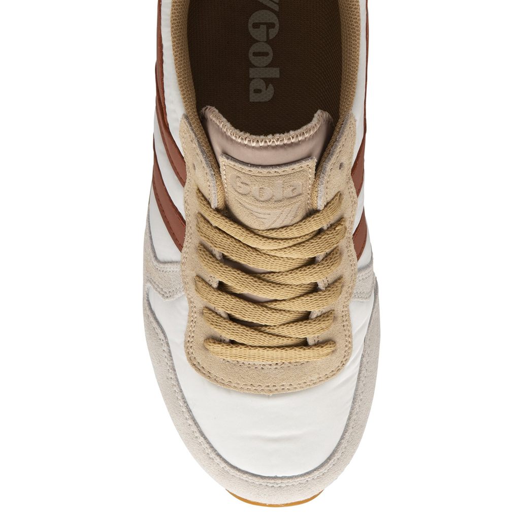 Gola Classics Daytona Chute Sneakers Bílé Oranžové CZ | BQYS-52409