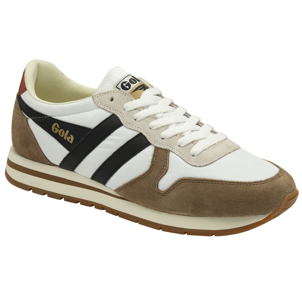 Gola Classics Daytona Chute Sneakers Bílé Černé CZ | GUKB-30491