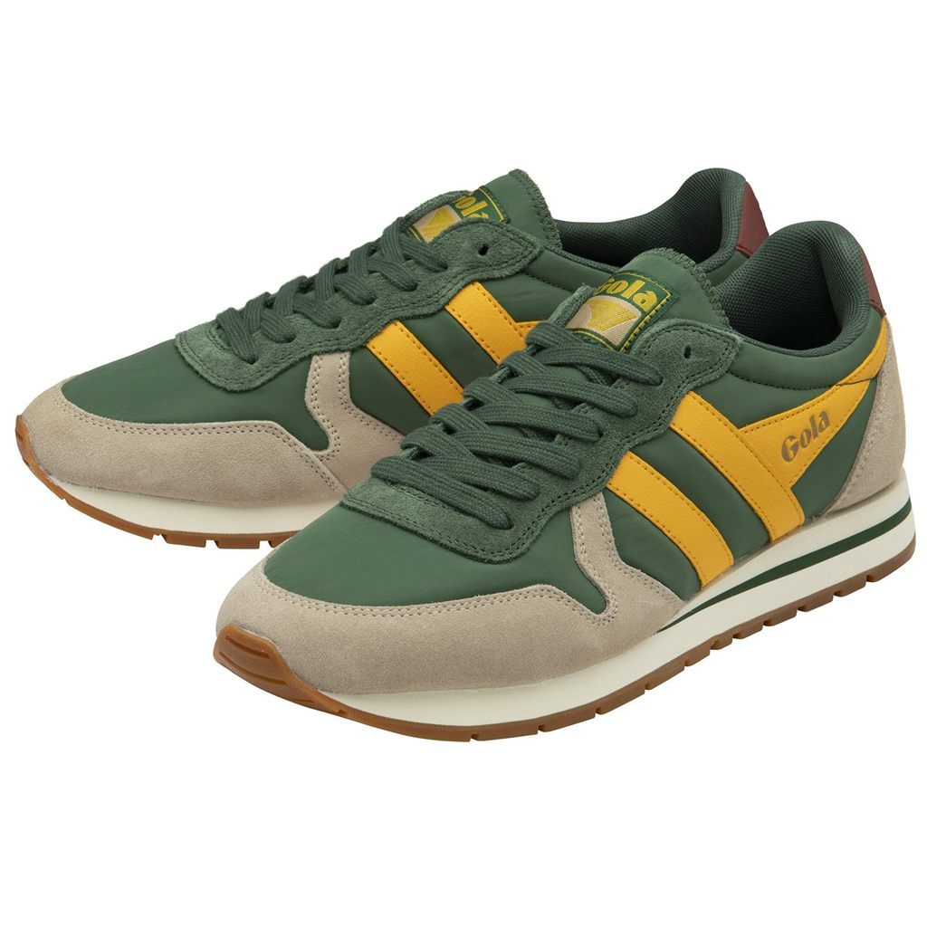 Gola Classics Daytona Chute Sneakers Evergreen Bone Sun CZ | HIUA-93472