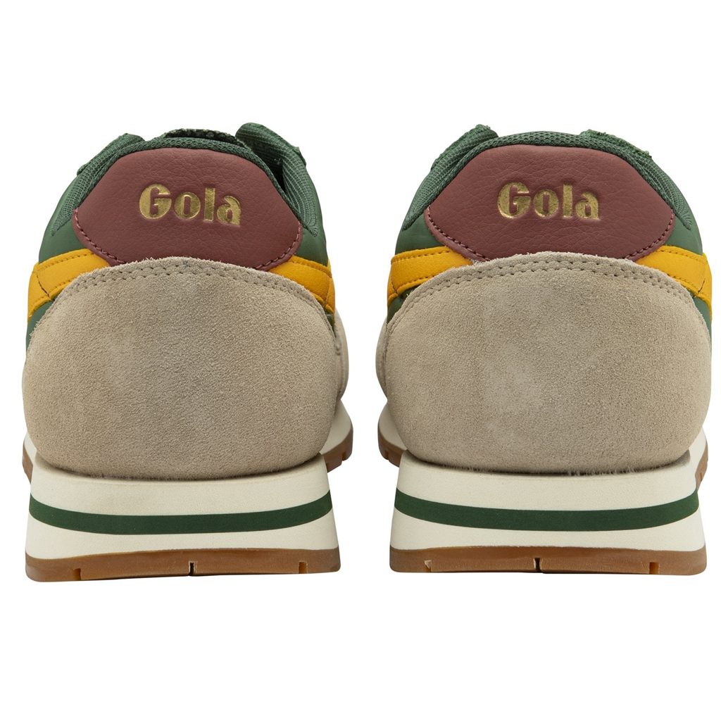 Gola Classics Daytona Chute Sneakers Evergreen Bone Sun CZ | HIUA-93472