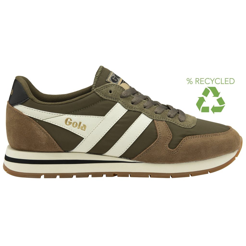 Gola Classics Daytona Chute Sneakers Hnědožlutý Bílé CZ | GKHW-38659