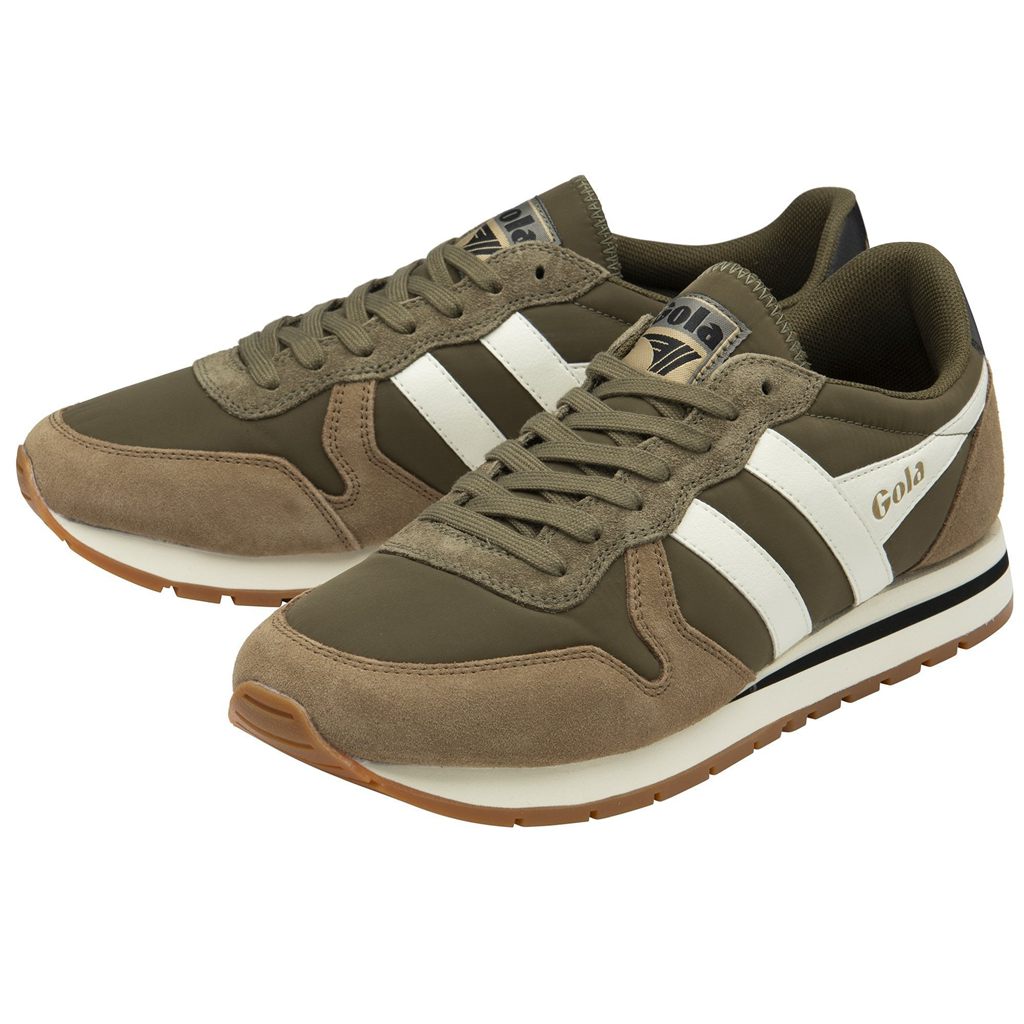 Gola Classics Daytona Chute Sneakers Hnědožlutý Bílé CZ | GKHW-38659