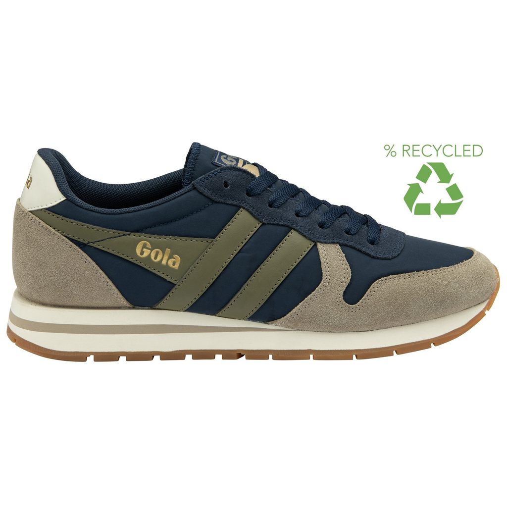 Gola Classics Daytona Chute Sneakers Tmavě Blankyt Hnědožlutý CZ | RAKL-56170
