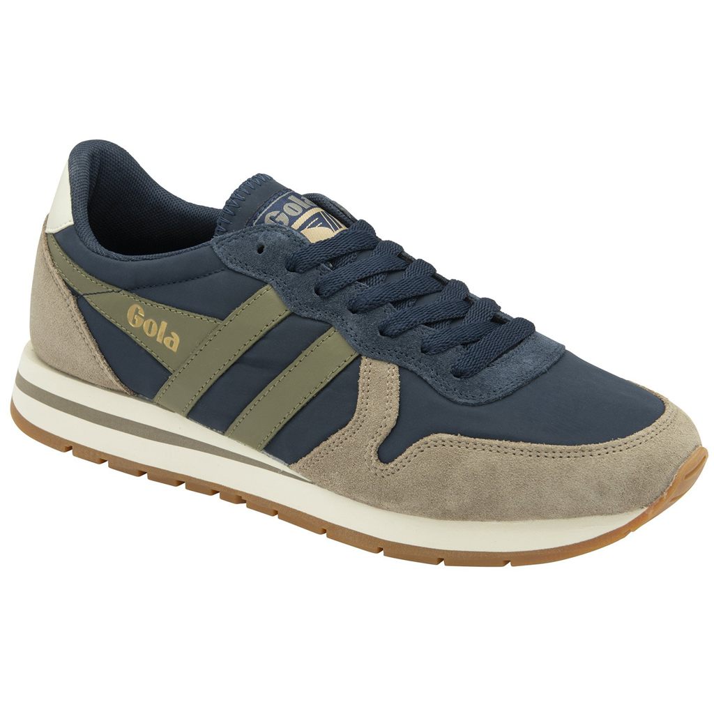 Gola Classics Daytona Chute Sneakers Tmavě Blankyt Hnědožlutý CZ | RAKL-56170