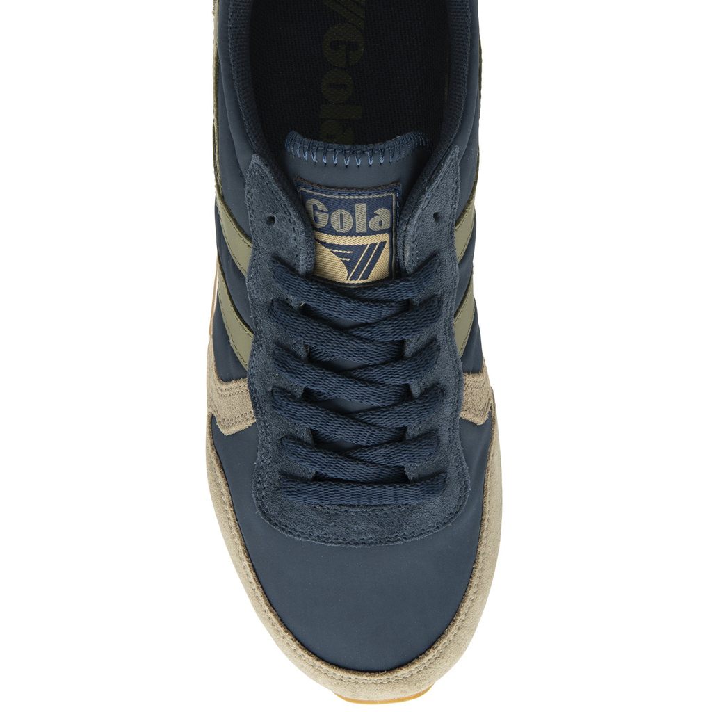 Gola Classics Daytona Chute Sneakers Tmavě Blankyt Hnědožlutý CZ | RAKL-56170