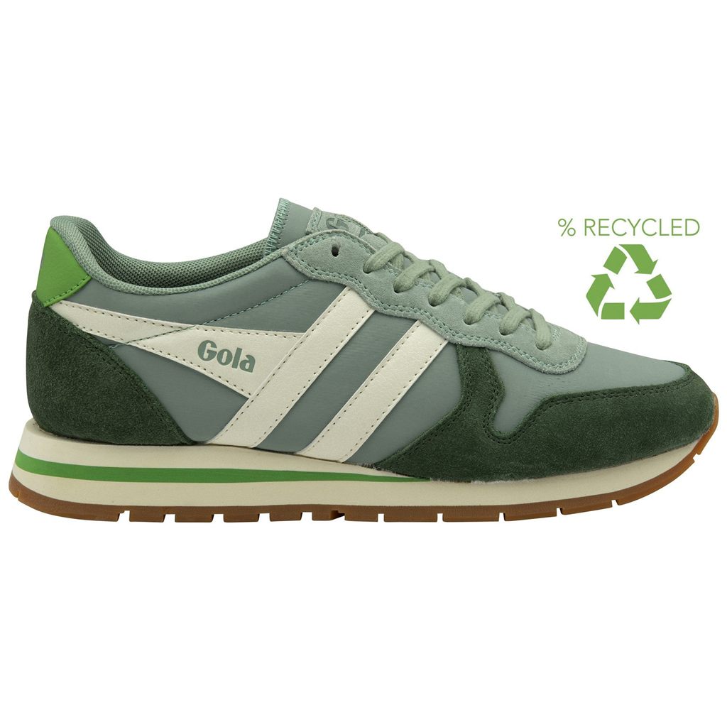 Gola Classics Daytona Chute Sneakers Zelene Bílé CZ | BHWD-87324