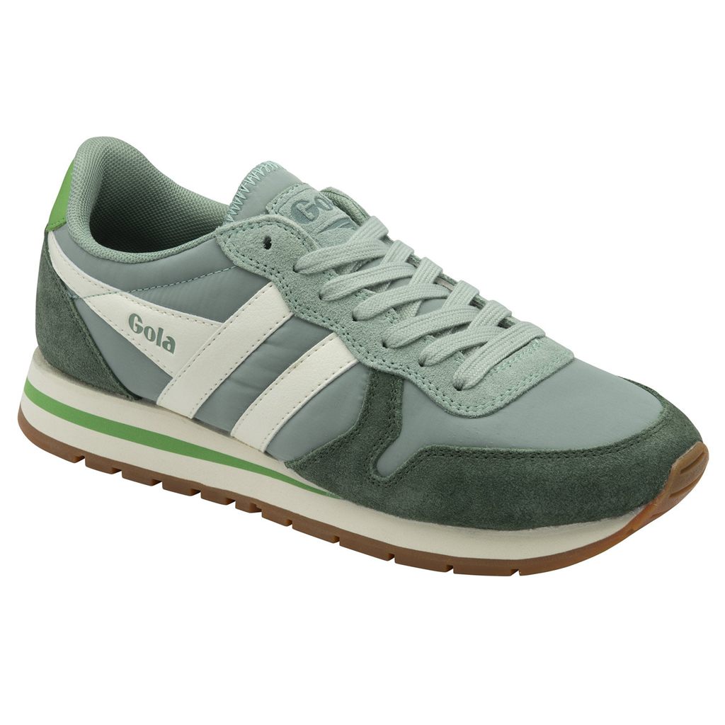 Gola Classics Daytona Chute Sneakers Zelene Bílé CZ | BHWD-87324