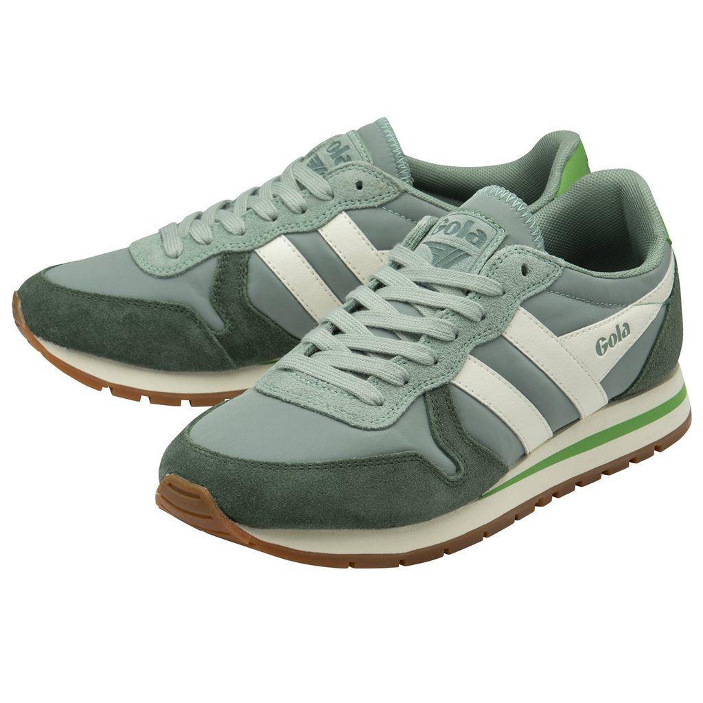 Gola Classics Daytona Chute Sneakers Zelene Bílé CZ | BHWD-87324