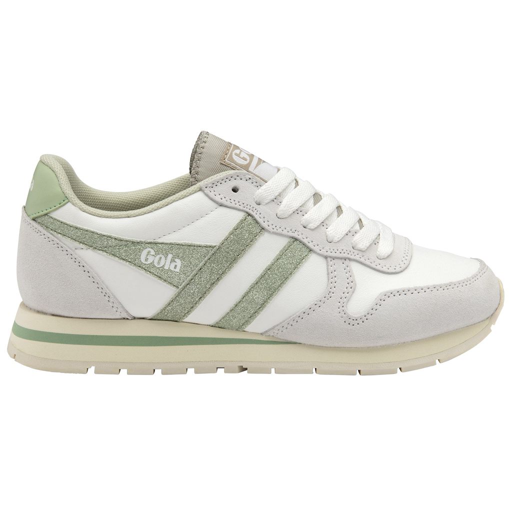 Gola Classics Daytona Glitter Sneakers Bílé Světle Zelene CZ | DPCL-84692