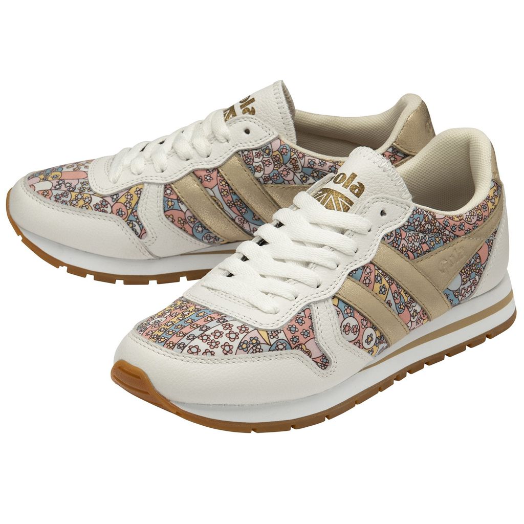 Gola Classics Daytona LBTY CP Sneakers Bílé Zlaté CZ | RGFM-14376