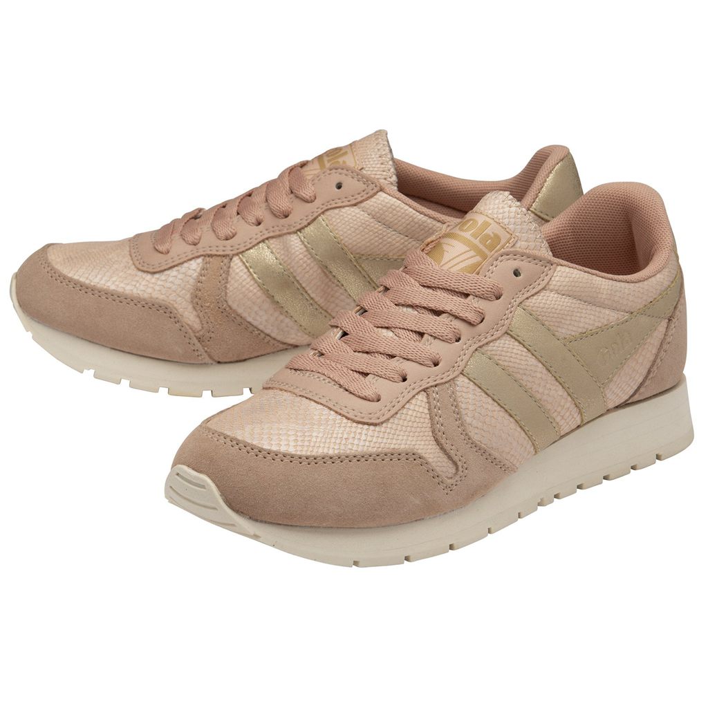 Gola Classics Daytona Lizard Sneakers Růžové Zlaté CZ | KFMN-93574