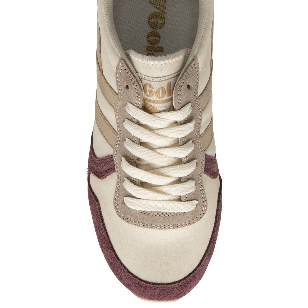 Gola Classics Daytona Quadrant Sneakers Bílé Zlaté Růžové CZ | IPNW-38671