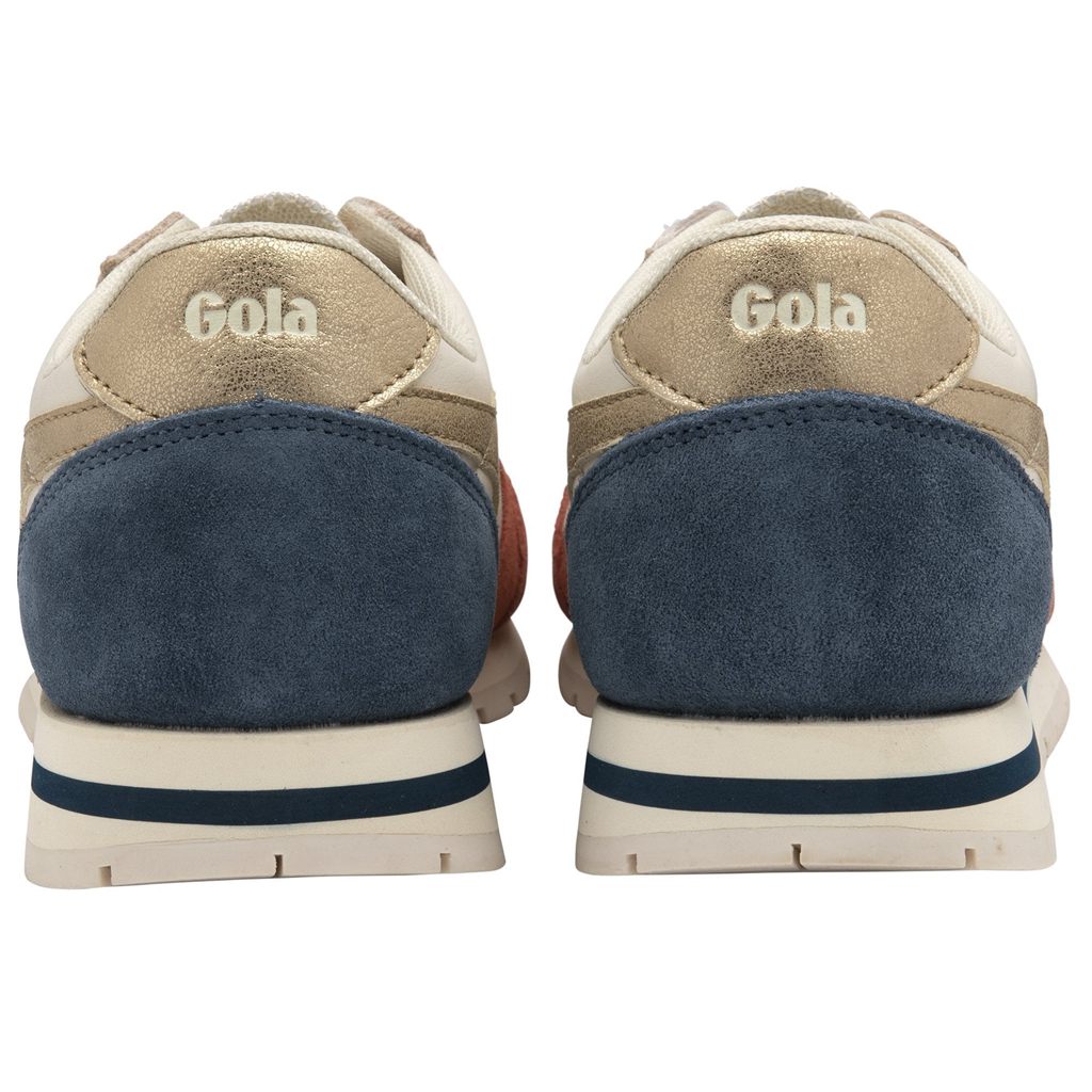Gola Classics Daytona Quadrant Sneakers Bílé Oranžové Zlaté CZ | FAVH-23681