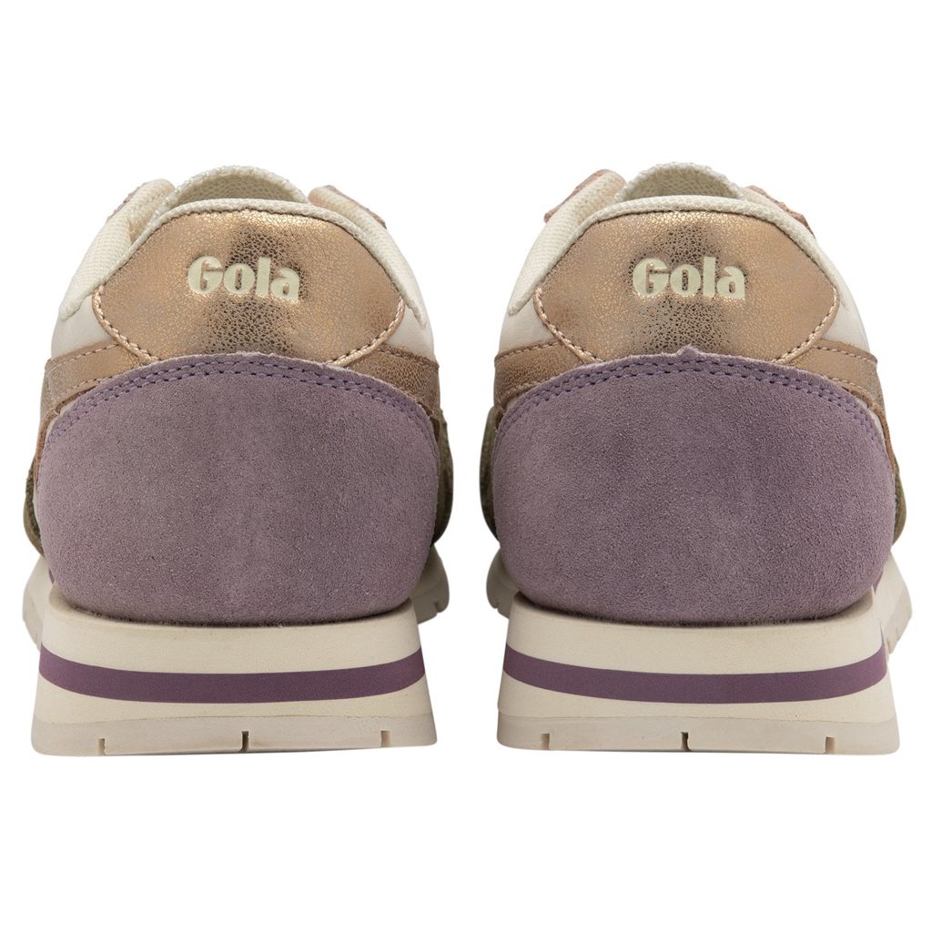 Gola Classics Daytona Quadrant Sneakers Bílé Hnědožlutý Růžové Zlaté CZ | HEZV-74026