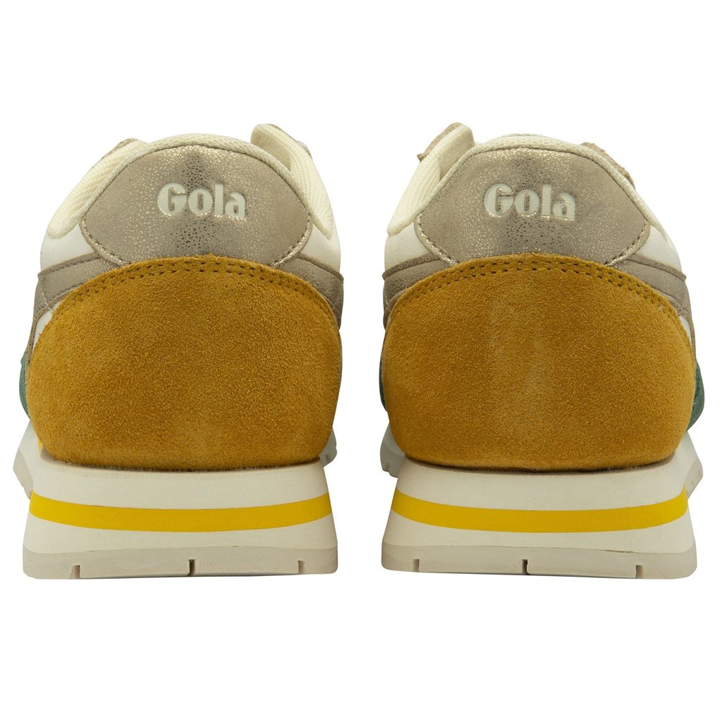 Gola Classics Daytona Quadrant Sneakers Bílé Zlaté CZ | OKHW-70562