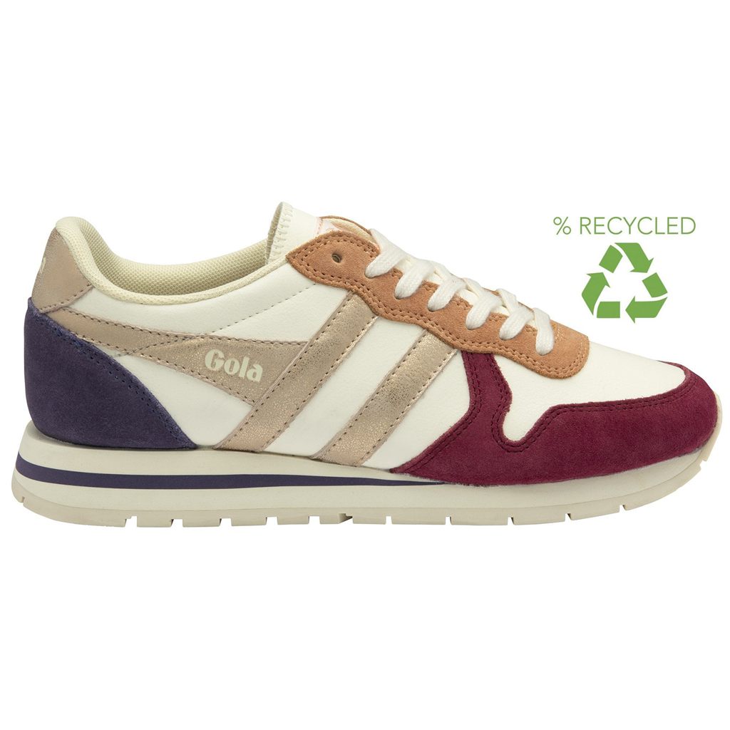 Gola Classics Daytona Quadrant Sneakers Bílé Růžové Zlaté CZ | TEIC-01923