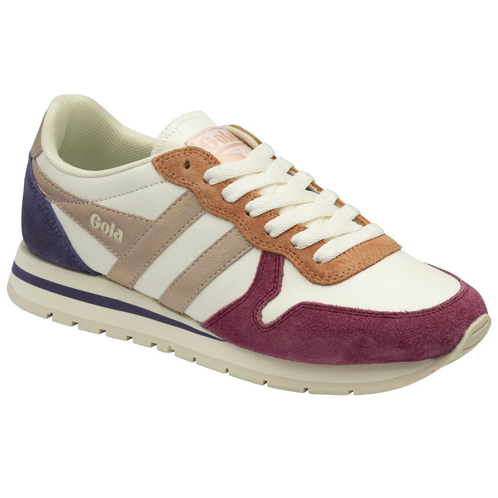 Gola Classics Daytona Quadrant Sneakers Bílé Růžové Zlaté CZ | TEIC-01923