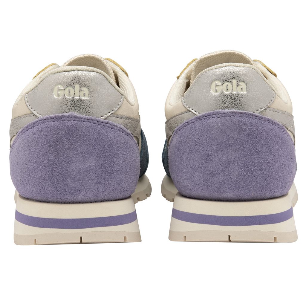 Gola Classics Daytona Quadrant Sneakers Bílé Stříbrné Levandule CZ | BDMR-28931