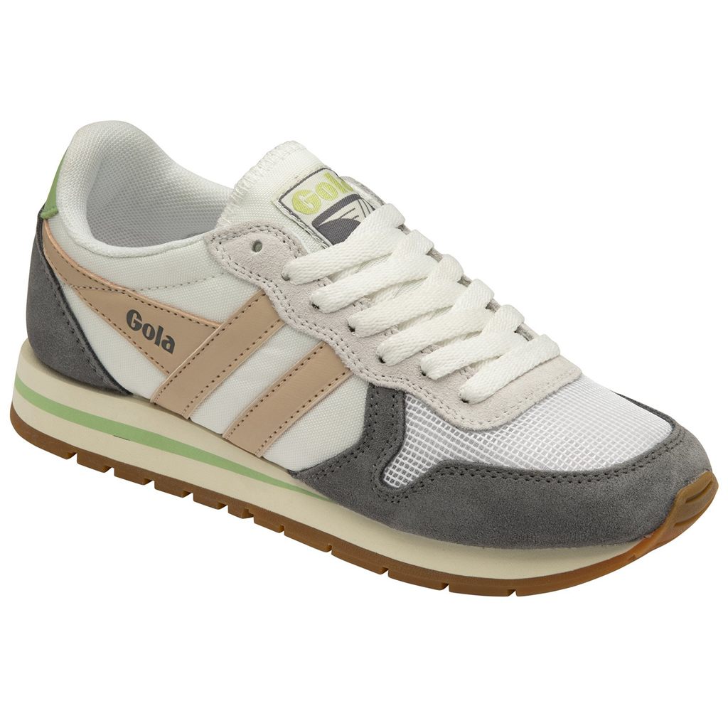 Gola Classics Daytona Sneakers Bílé Růžové Zelene CZ | QFKA-01846