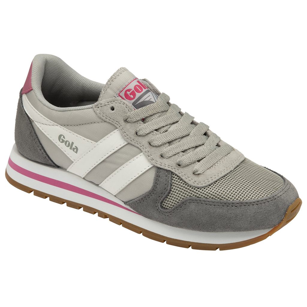 Gola Classics Daytona Sneakers Světle Šedé Bílé Růžové CZ | KONQ-68125
