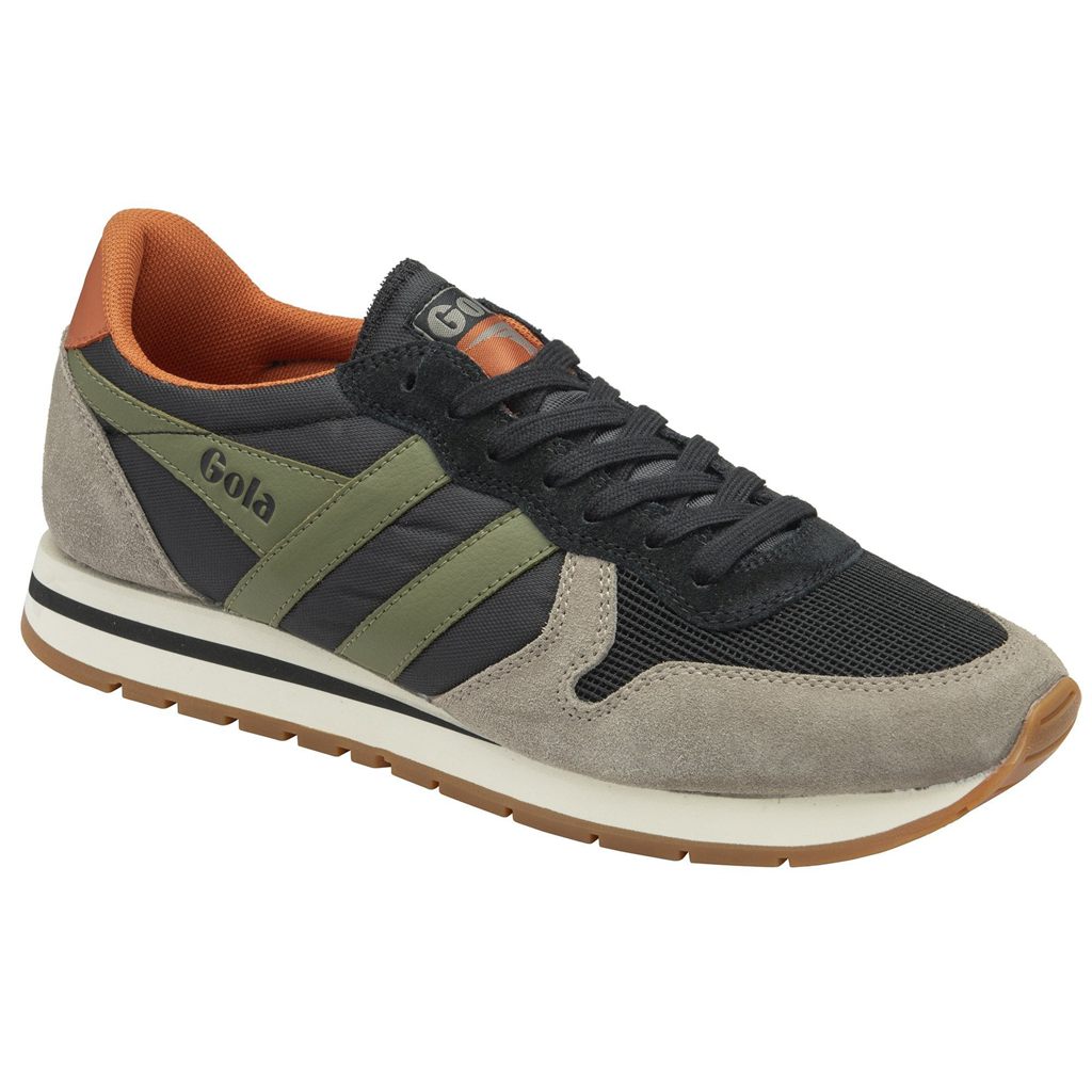 Gola Classics Daytona Sneakers Černé Hnědožlutý CZ | TIOE-31642