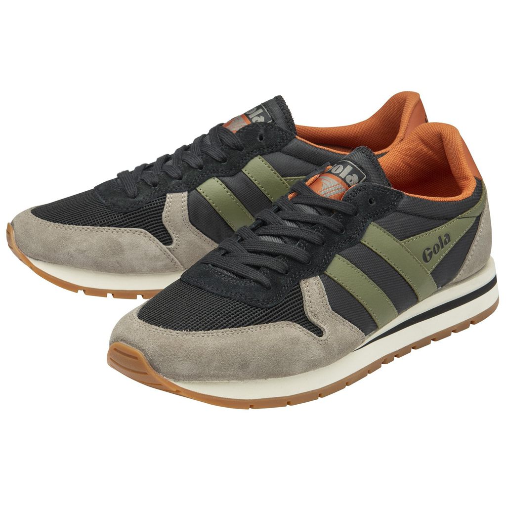 Gola Classics Daytona Sneakers Černé Hnědožlutý CZ | TIOE-31642
