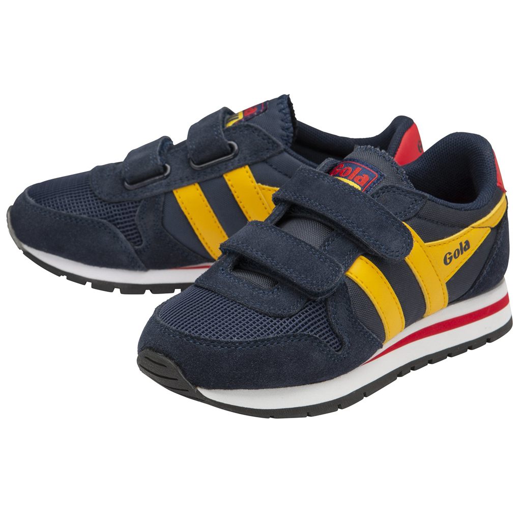 Gola Classics Daytona Strap Sneakers Tmavě Blankyt Červené CZ | RYWU-92316