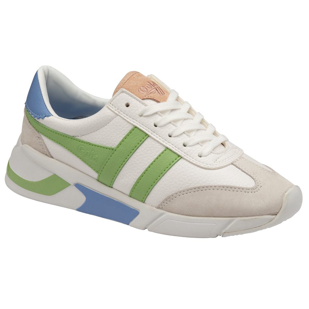 Gola Classics Eclipse California Sneakers Bílé Zelene Blankyt CZ | OQUP-98701