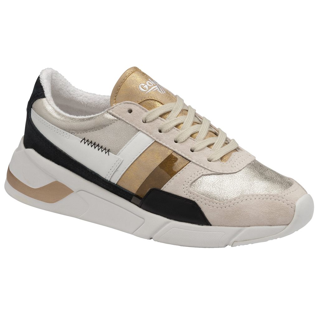 Gola Classics Eclipse Mode Sneakers Stříbrné Zlaté CZ | KNUR-15923