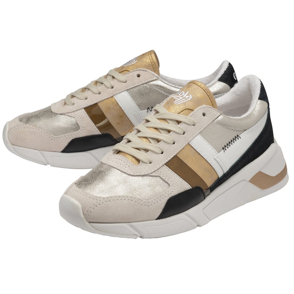 Gola Classics Eclipse Mode Sneakers Stříbrné Zlaté CZ | KNUR-15923