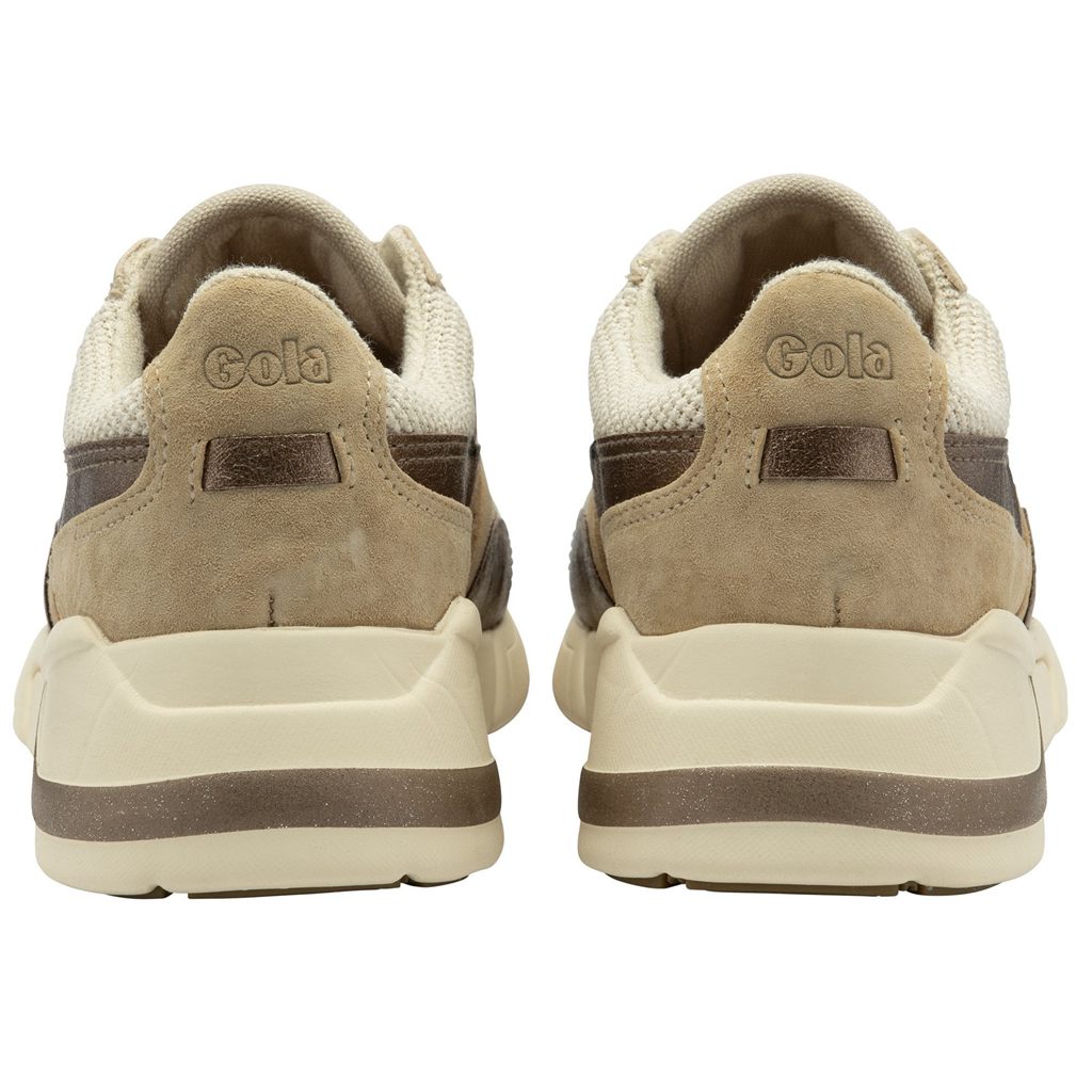 Gola Classics Eclipse Mode Sneakers Wheat Oat Bronze CZ | MPIX-92684