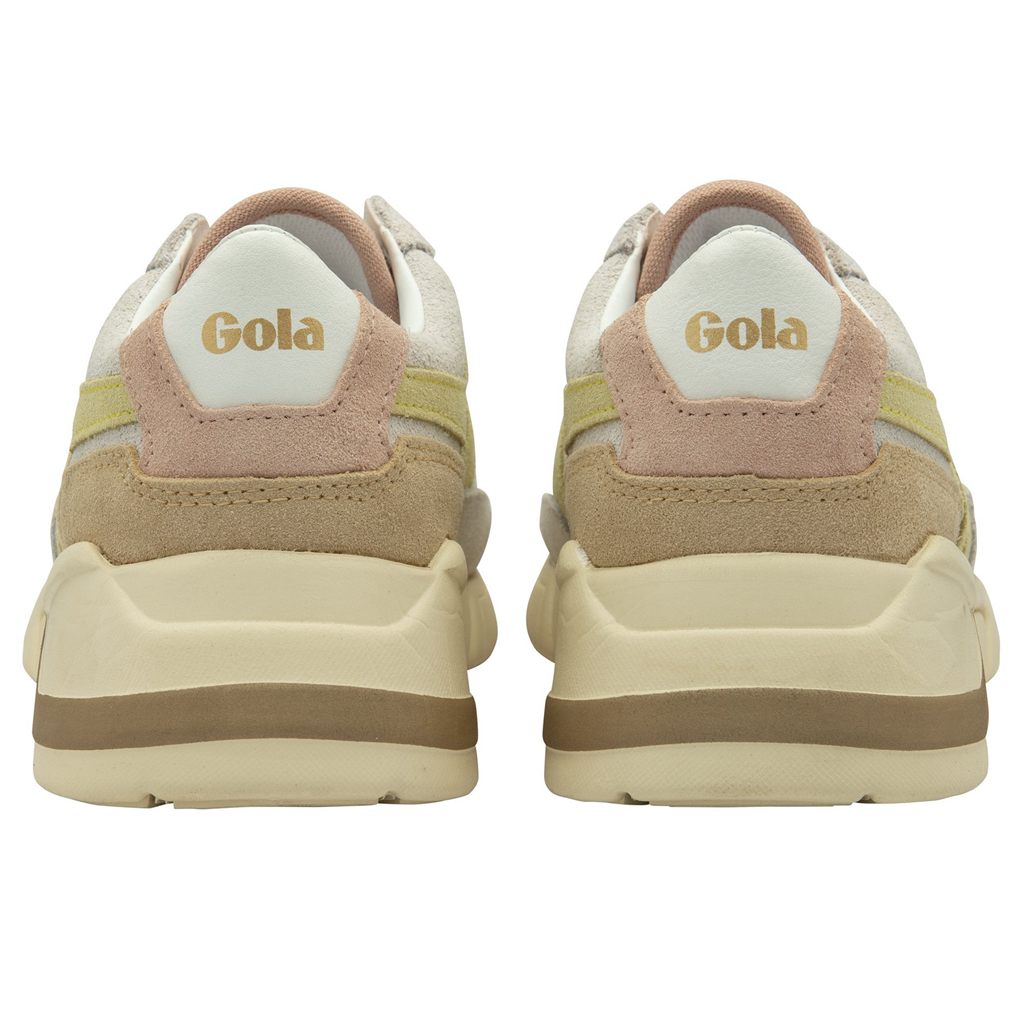 Gola Classics Eclipse Pure Sneakers Bílé Citrón Růžové CZ | ITHE-81279