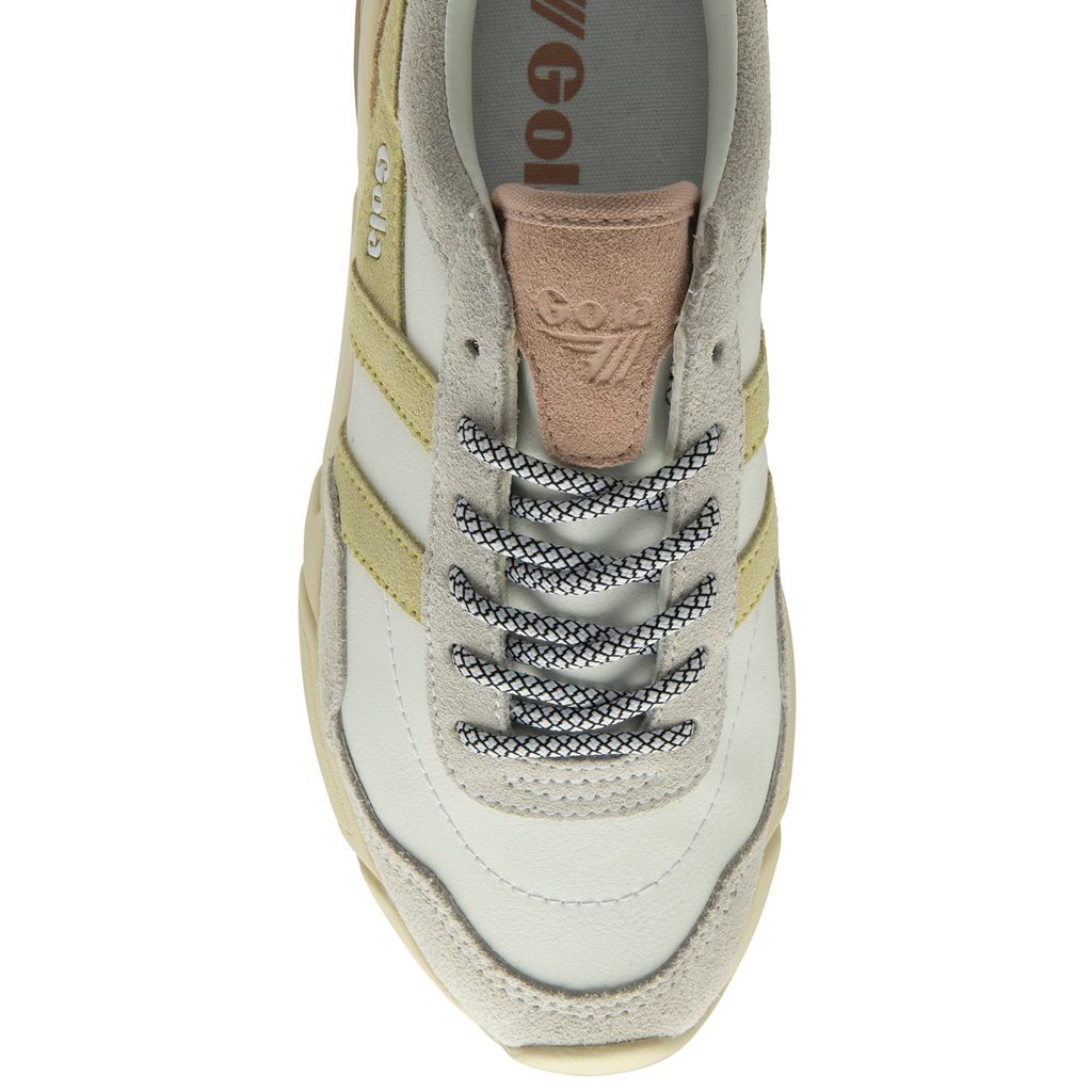 Gola Classics Eclipse Pure Sneakers Bílé Citrón Růžové CZ | ITHE-81279