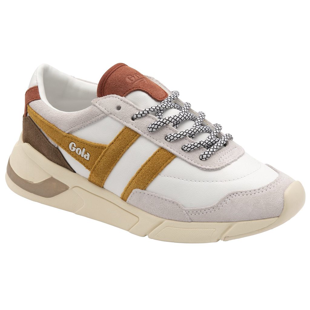 Gola Classics Eclipse Pure Sneakers Bílé Oranžové CZ | VRBT-65321