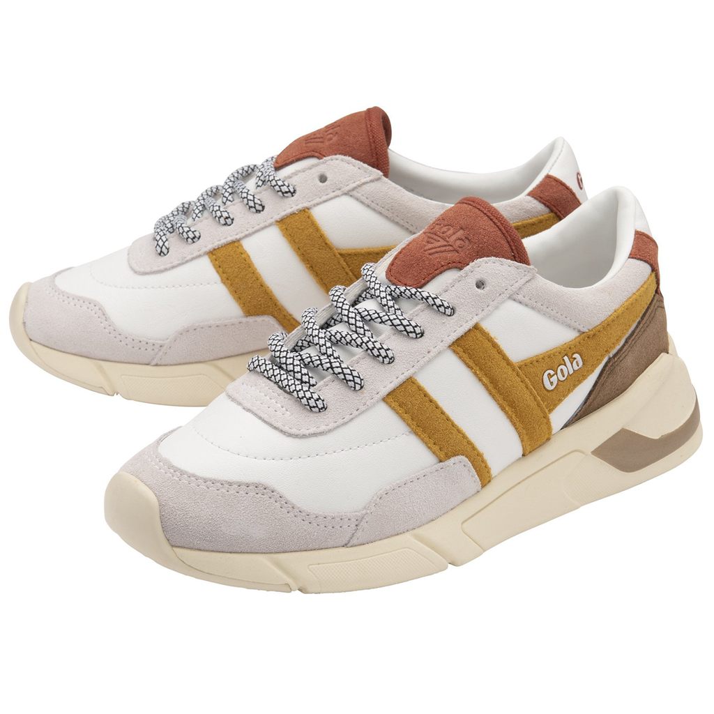 Gola Classics Eclipse Pure Sneakers Bílé Oranžové CZ | VRBT-65321