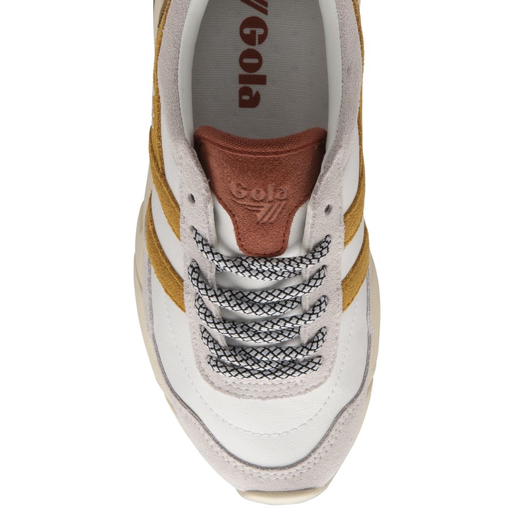 Gola Classics Eclipse Pure Sneakers Bílé Oranžové CZ | VRBT-65321