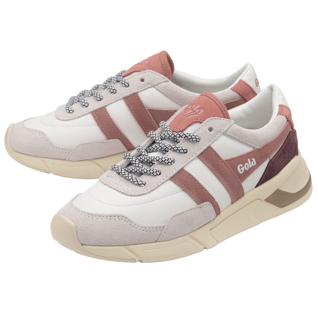 Gola Classics Eclipse Pure Sneakers Bílé Růžové Koralove Růžové CZ | STVD-27851
